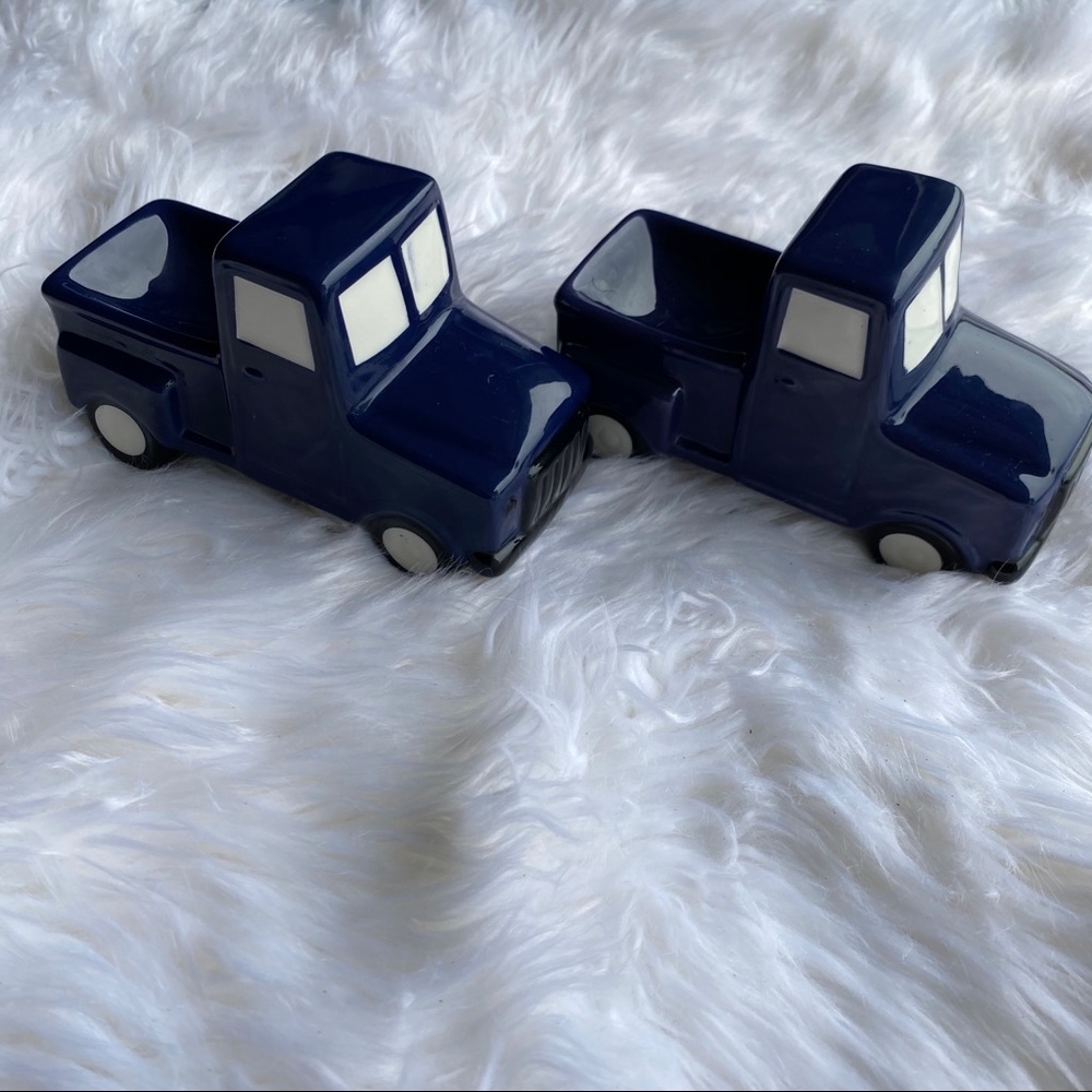 ❌SOLD❌Target BP blue ceramic trucks